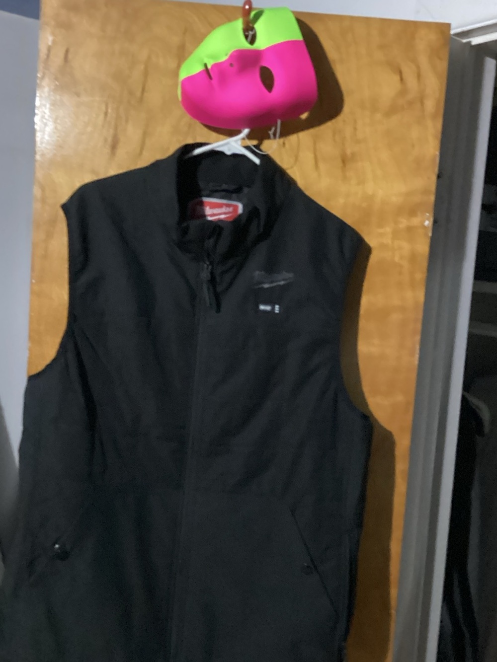Men's Black Insulated Vest with Stand Collar